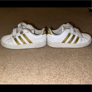 Little girls adidas shoes size 10.